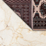 Marguzhar – Hand Knotted Wool Rug in Ivory/Maroon