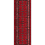 Surkhan – Hand Knotted Wool Rug in Ribbon Red/Brown