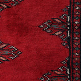 Surkhan – Hand Knotted Wool Rug in Ribbon Red/Brown