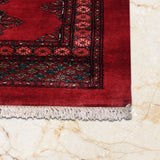Surkhan – Hand Knotted Wool Rug in Ribbon Red/Brown