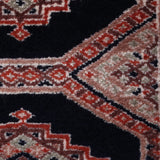 Shabestan – Hand Knotted Wool Rug in Navy Blue/Mushroom Brown
