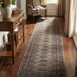 Sabzrang – Hand Knotted Wool Rug in Sage Green/Mushroom Brown