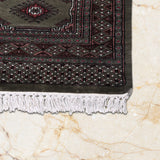 Sabzrang – Hand Knotted Wool Rug in Sage Green/Mushroom Brown