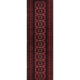 Sarbaz – Hand Knotted Wool Rug in Red/Navy Blue