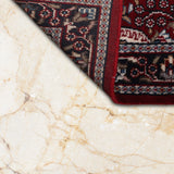 Mehrangiz – Hand Knotted Wool Rug in Maroon/Navy Blue