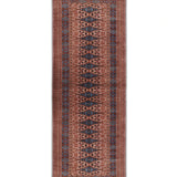 Turanbahar – Hand Knotted Wool Rug in Sand Brown/Teal Blue