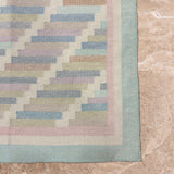 Aarohi Prism – Hand Woven Cotton Rug in Pastel Multicolor