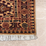 Rahnavaaz – Hand Knotted Wool Rug in Beige/Brown