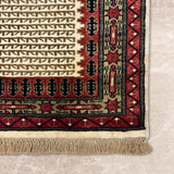 Aksaray – Hand Knotted Wool Rug in Beige/Rust