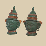 Dwara Mukha Pair – Sculpture in Brass