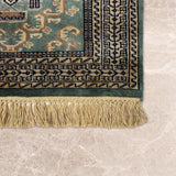 Farangul – Hand Knotted Wool Rug in Sage Green/Mushroom