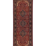 Bahareh – Hand Knotted Wool Rug in Red/Navy Blue