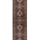 Rostam – Hand Knotted Wool Rug in Navy Blue/Rust Brown