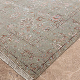 Gulrukh – Hand Knotted Wool Rug in Sage Green