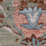 Gulrukh – Hand Knotted Wool Rug in Sage Green