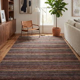 Leheran – Hand Knotted Wool Rug in Maroon/Cream