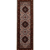 Aftabzar – Hand Knotted Wool Rug in Ivory/Mustard Brown