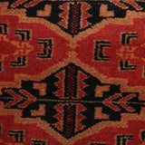 Surkh Raaz – Hand Knotted Wool Rug in Maroon/Black