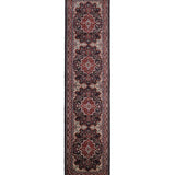 Nayestan – Hand Knotted Wool Rug in Navy Blue/Maroon