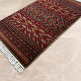 Rangrez Riwaaz – Hand Knotted Wool Rug in Red/Peach