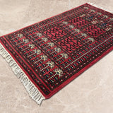 Gulzar Bagh – Hand Knotted Wool Rug in Pink/Ivory