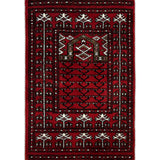 Mehravan – Hand Knotted Wool Rug in Red/Ivory