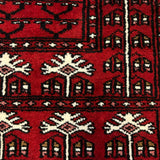 Mehravan – Hand Knotted Wool Rug in Red/Ivory