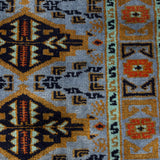 Daryaband – Hand Knotted Wool Rug in Greyish Blue/Black