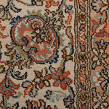 Shahbanu – Hand Knotted Silk Rug in Navy Blue/Ivory