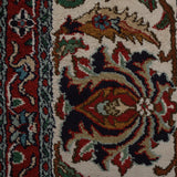 Shabgul – Hand Knotted Silk Rug in Navy Blue/Ivory