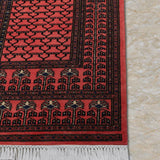 Aatish – Hand Knotted Wool Rug in Rust Orange/Black
