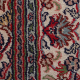 Surkhara – Hand Knotted Silk Rug in Crimson Red/Ivory