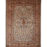 Gulafshan – Hand Knotted Silk Rug in Peach/Beige