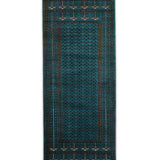 Kohistan – Hand Knotted Wool Rug in Turquoise Blue/Black