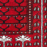 Surkhvan – Hand Knotted Wool Rug in Ruby Red/Black