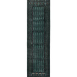 Aabreen – Hand Knotted Wool Rug in Sea Foam Green/Black