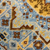Neelzar – Hand Knotted Wool Rug in Blue/Brown