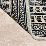 Isparta – Hand Knotted Wool Rug in Cream/Black