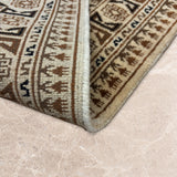 Lalkar Zagros – Hand Knotted Wool Rug in Cream/Mushroom