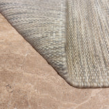 Reya Dhara – Hand Woven Wool Rug in Stone Grey/Ivory