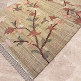 Petal Vana – Hand Woven Jute Rug in Beige
