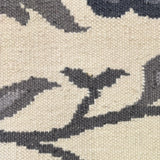 Noir Meadow – Hand Woven Cotton Rug in Cream/Grey