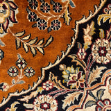 Atashgul – Hand Knotted Silk Rug in Rust/Ivory