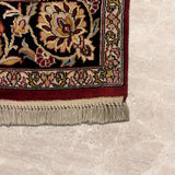 Atashgul – Hand Knotted Silk Rug in Rust/Ivory