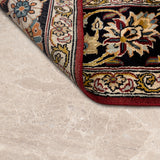 Atashgul – Hand Knotted Silk Rug in Rust/Ivory