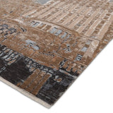 Winter Metropolis – Hand Knotted Wool Rug in Grey/Brown