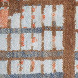 Copper Frequency – Hand Knotted Wool Rug in Blue/Orange