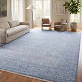 Porcelain Dastan – Hand Knotted Wool Rug in Porcelain Blue/Grey