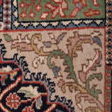 Ardabil Mehr – Hand Knotted Wool Rug in Navy Blue/Red