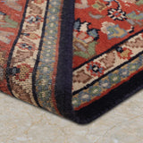Ardabil Mehr – Hand Knotted Wool Rug in Navy Blue/Red